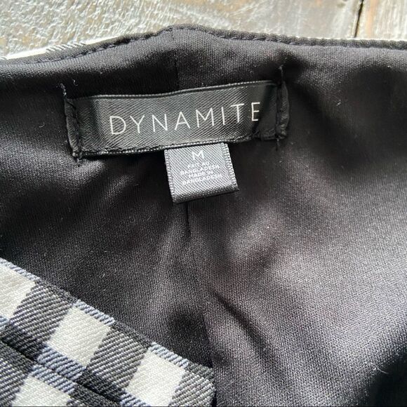 Dynamite-gingham Black & White Crop Tank Top (Size:Small) - Picture 12 of 12